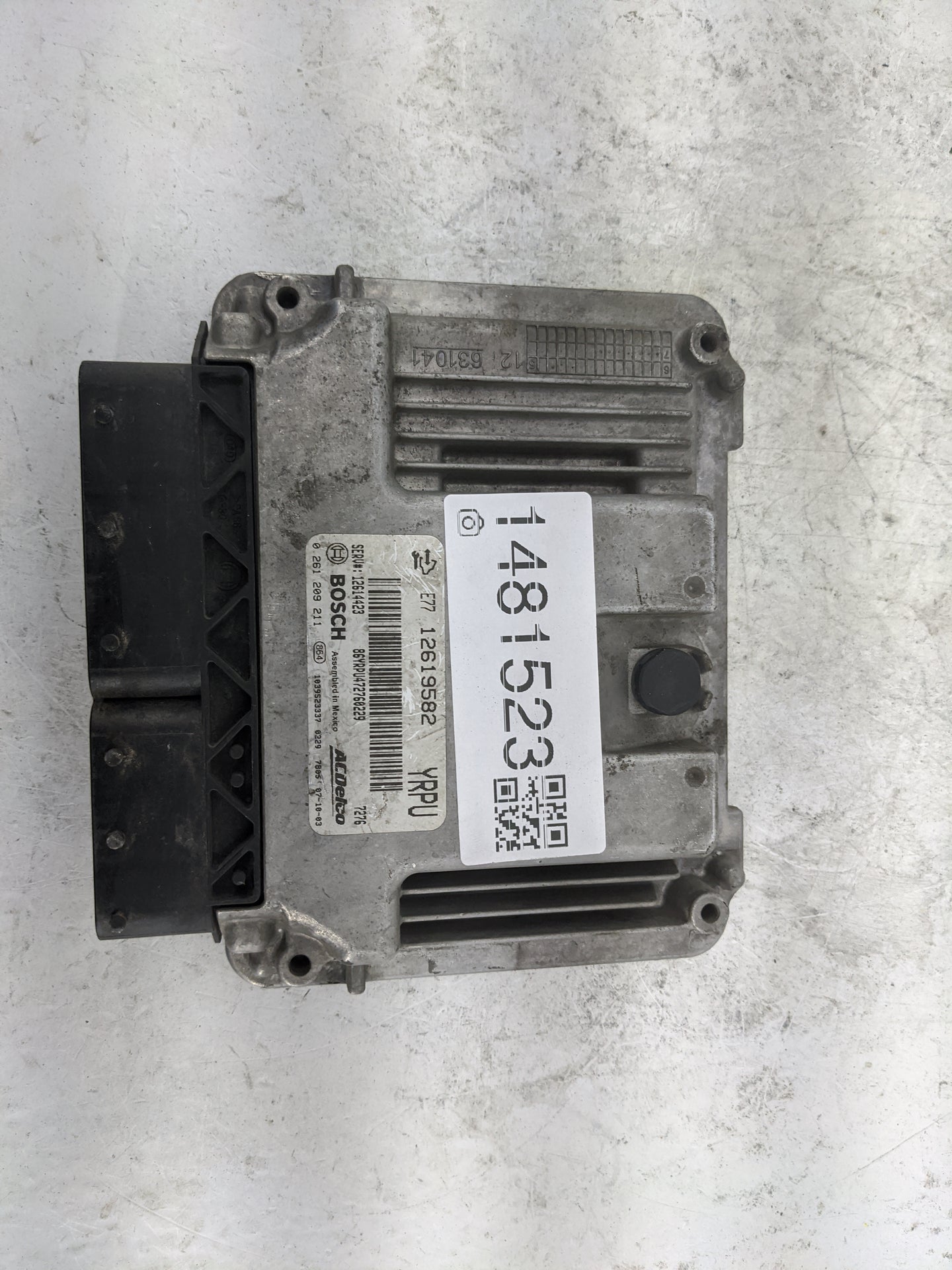 2008-2009 Cadillac Cts PCM Engine Control Computer ECU ECM PCU OEM P/N:12619582 12614423, 0261209211, E77 Fits Fits 2008 200