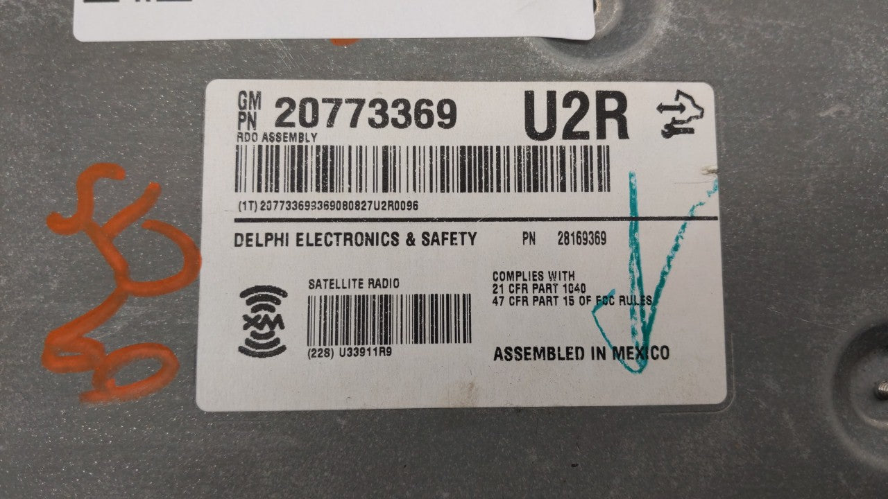 2008-2010 Cadillac Cts Am Fm Cd Player Radio Receiver - Oemusedautoparts1.com