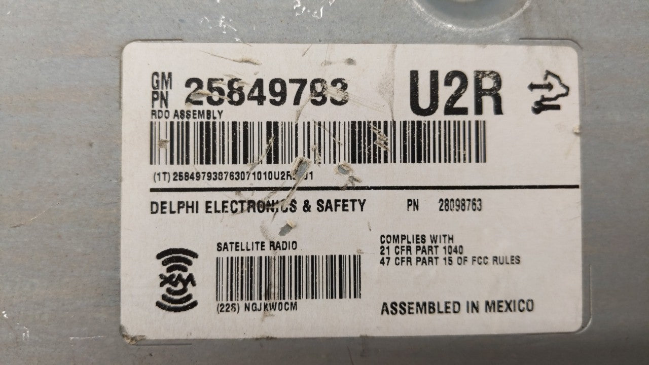 2008-2010 Cadillac Cts Am Fm Cd Player Radio Receiver - Oemusedautoparts1.com