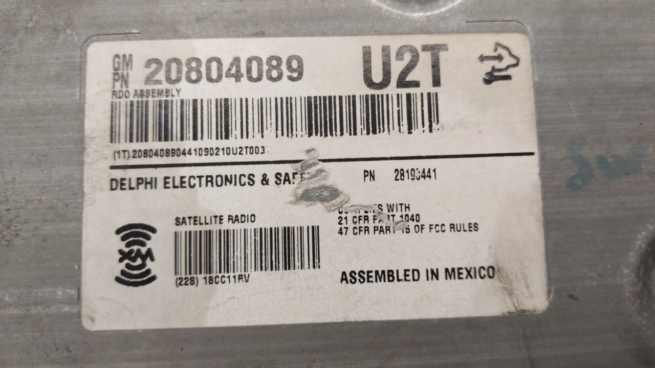 2009-2014 Cadillac Cts Am Fm Cd Player Radio Receiver - Oemusedautoparts1.com