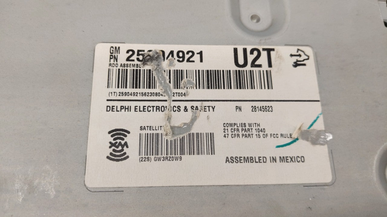 2008-2010 Cadillac Cts Radio AM FM Cd Player Receiver Replacement P/N:25849793 25904921, 20773369 Fits Fits 2008 2009 2010 O