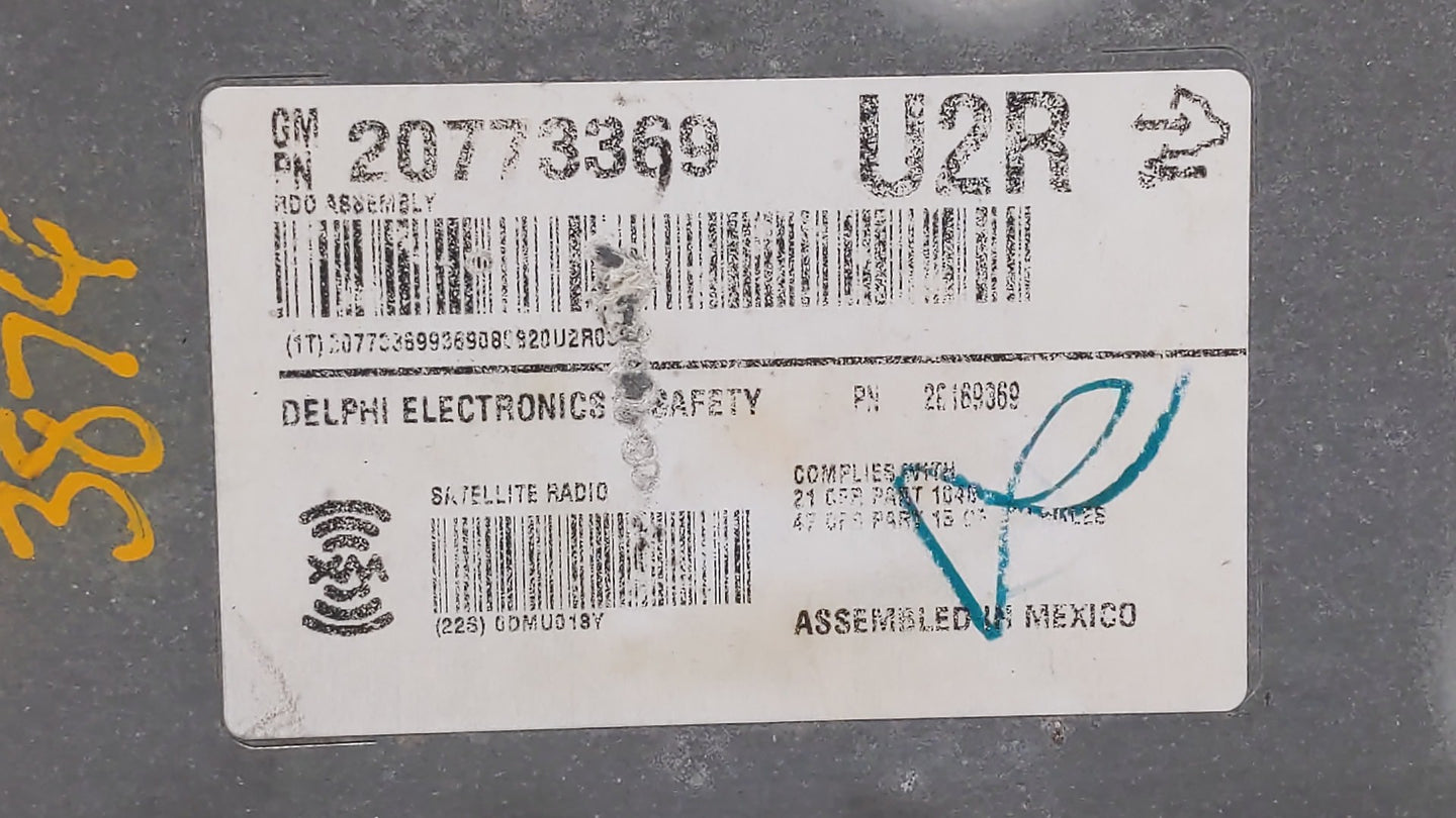 2008-2010 Cadillac Cts Am Fm Cd Player Radio Receiver - Oemusedautoparts1.com