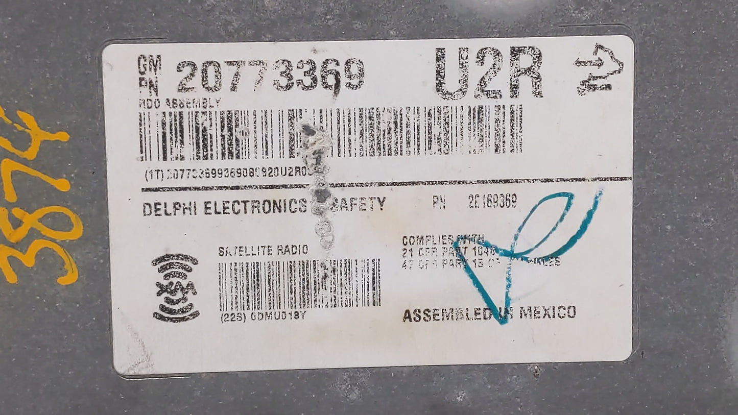 2008-2010 Cadillac Cts Am Fm Cd Player Radio Receiver - Oemusedautoparts1.com