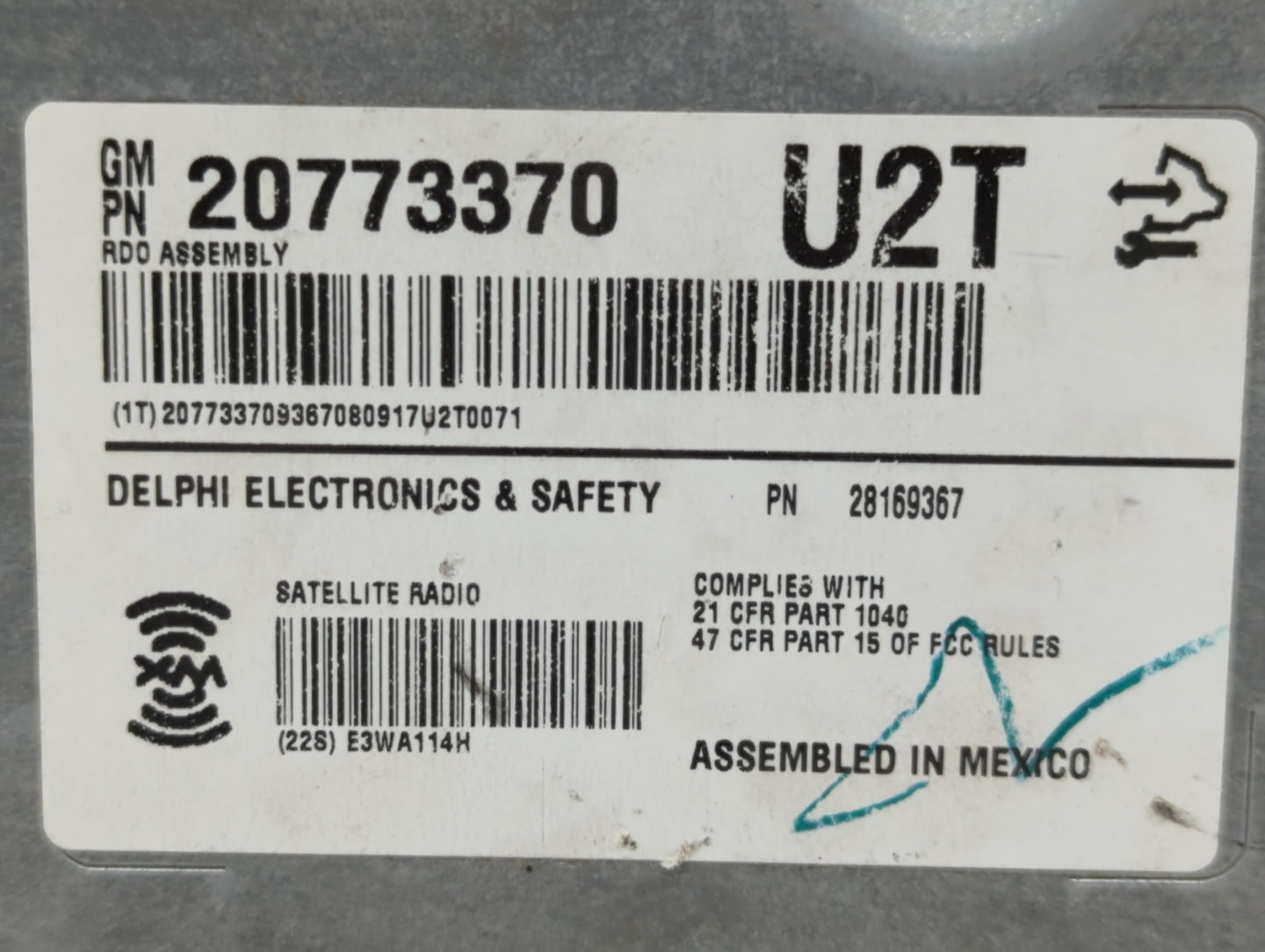 2008-2014 Cadillac Cts Am Fm Cd Player Radio Receiver - Oemusedautoparts1.com