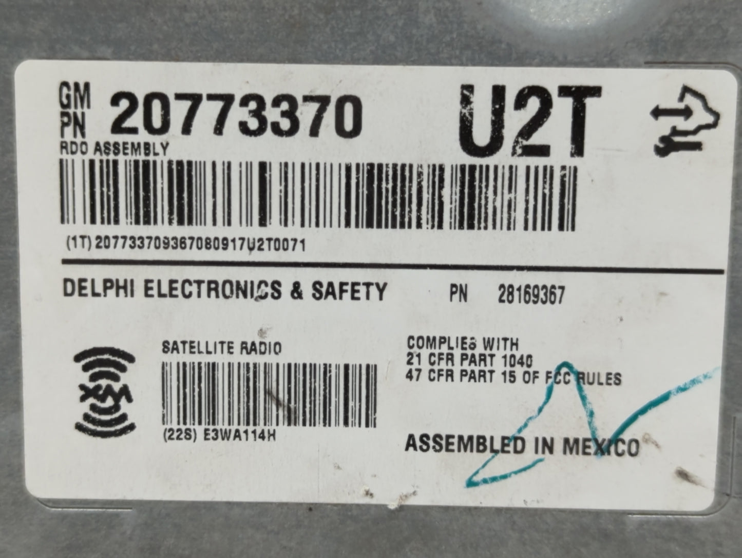 2008-2014 Cadillac Cts Am Fm Cd Player Radio Receiver - Oemusedautoparts1.com