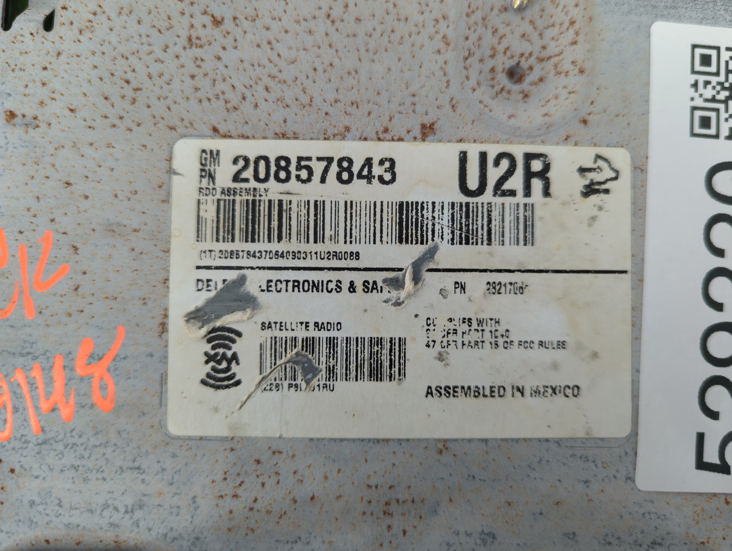 2009-2014 Cadillac Cts Radio AM FM Cd Player Receiver Replacement P/N:20857843 Fits Fits 2009 2010 2011 2012 2013 2014 OEM U