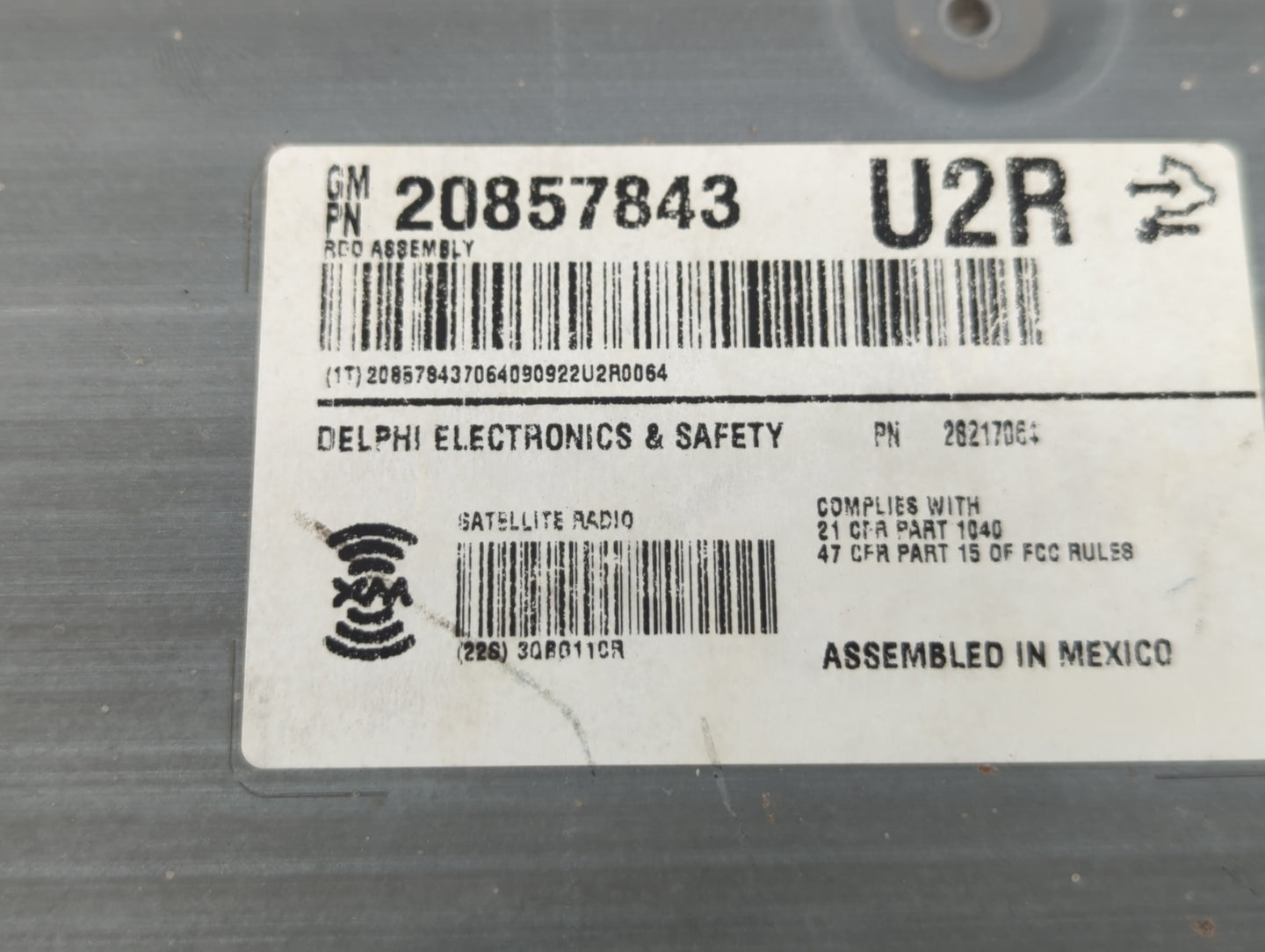 2009-2014 Cadillac Cts Radio AM FM Cd Player Receiver Replacement P/N:20857843 Fits Fits 2009 2010 2011 2012 2013 2014 OEM U