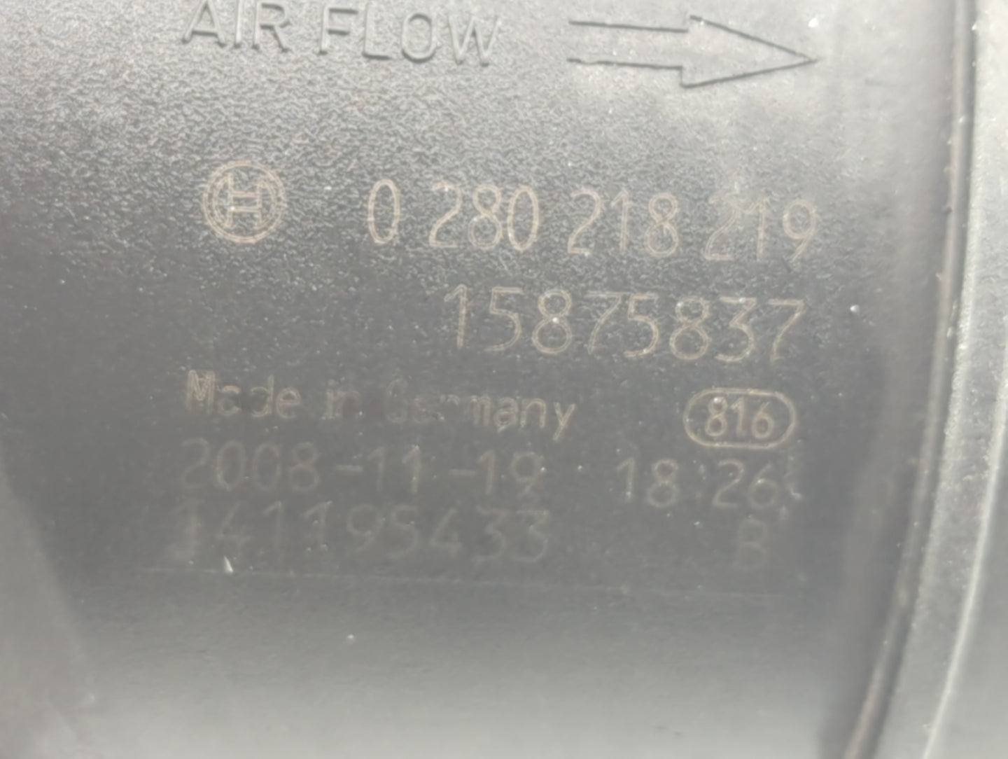 2008-2011 Cadillac Cts Mass Air Flow Meter Maf - Oemusedautoparts1.com