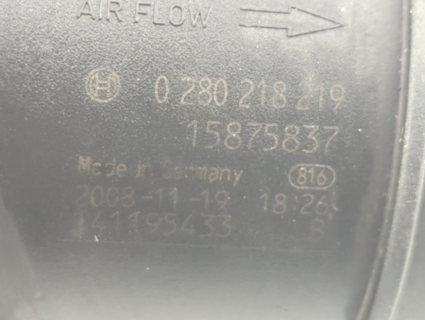 2008-2011 Cadillac Cts Mass Air Flow Meter Maf - Oemusedautoparts1.com