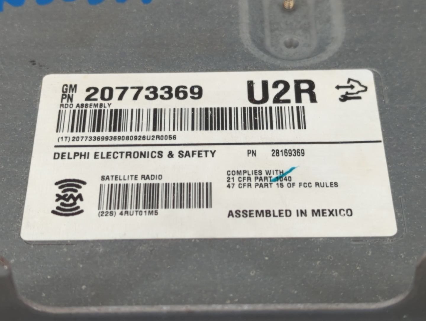 2008-2010 Cadillac Cts Am Fm Cd Player Radio Receiver - Oemusedautoparts1.com