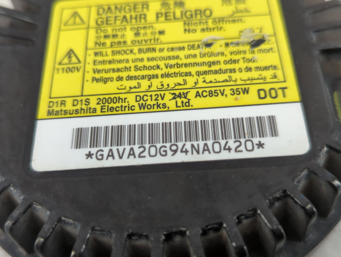 2009 Cadillac Cts Headlight Ballast Head Light - Oemusedautoparts1.com