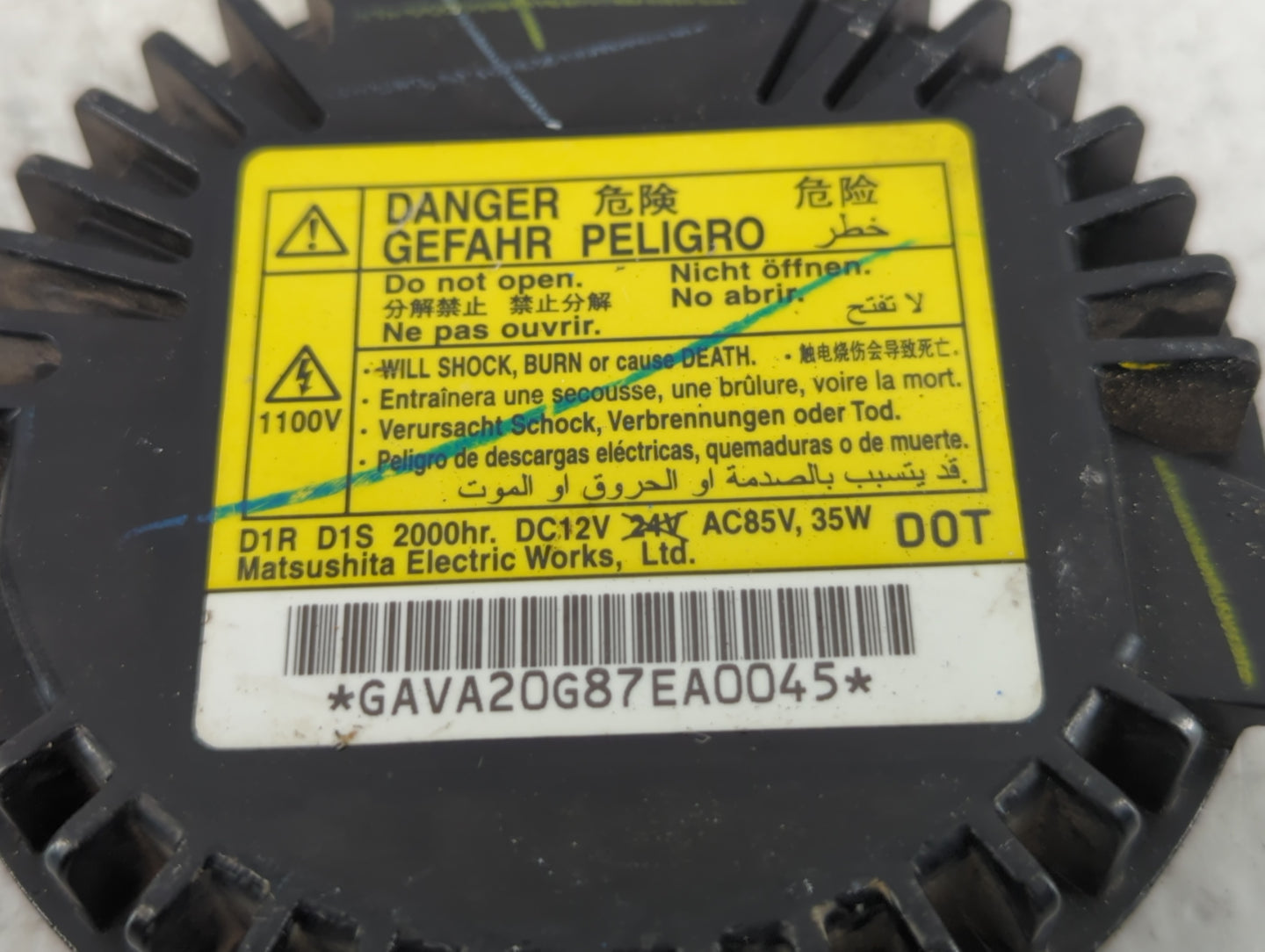 2009 Cadillac Cts Headlight Ballast Head Light - Oemusedautoparts1.com