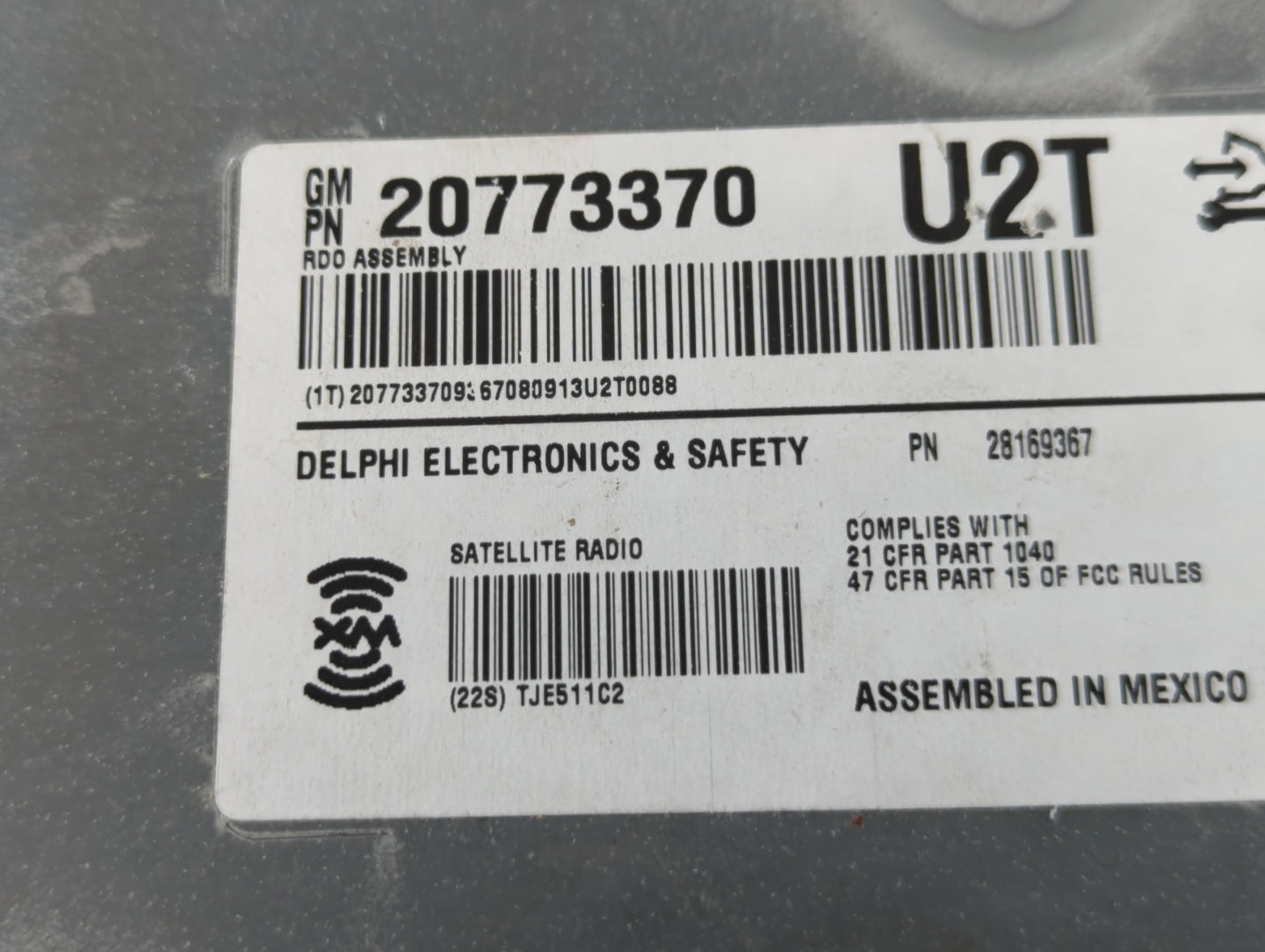 2008-2014 Cadillac Cts Am Fm Cd Player Radio Receiver - Oemusedautoparts1.com