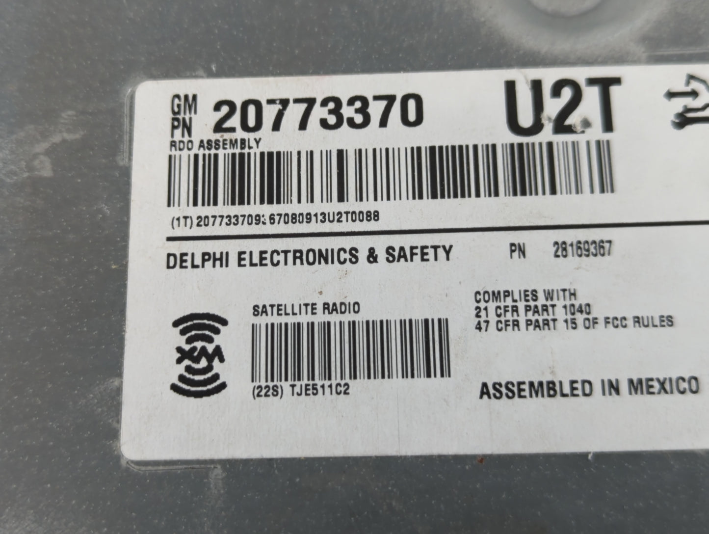 2008-2014 Cadillac Cts Am Fm Cd Player Radio Receiver - Oemusedautoparts1.com
