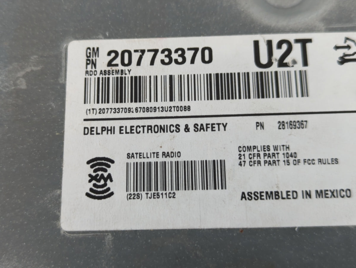 2008-2014 Cadillac Cts Am Fm Cd Player Radio Receiver 738044 - Oemusedautoparts1.com