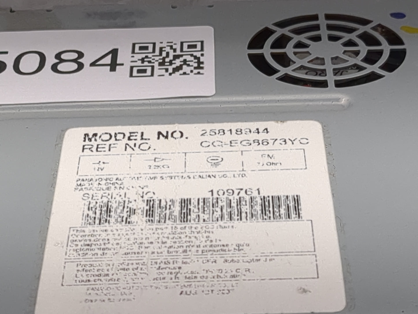 2006-2011 Cadillac Dts Radio AM FM Cd Player Receiver Replacement P/N:25818944 CG-EG8673YC Fits OEM Used Auto Parts - Oemuse