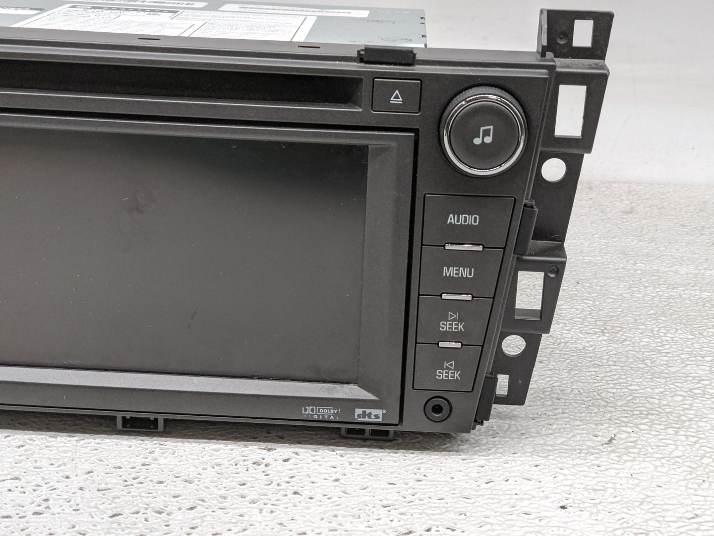 2009 Cadillac Srx Radio AM FM Cd Player Receiver Replacement P/N:25851426 Fits OEM Used Auto Parts - Oemusedautoparts1.com