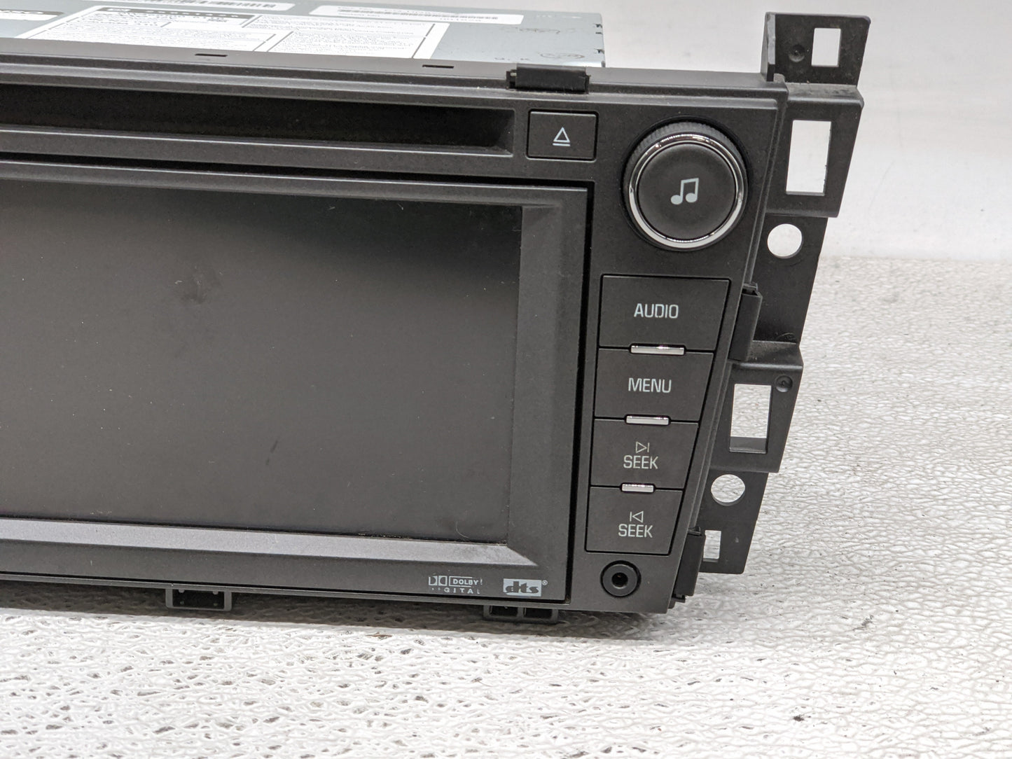 2009 Cadillac Srx Radio AM FM Cd Player Receiver Replacement P/N:25851426 Fits OEM Used Auto Parts - Oemusedautoparts1.com