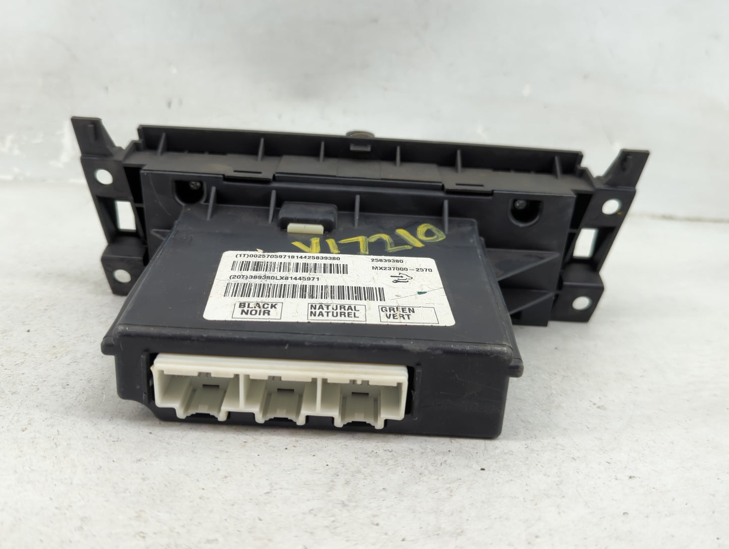 2008-2009 Cadillac Srx Climate Control Module Temperature AC/Heater Replacement P/N:25839380 MX237000-2570 Fits Fits 2008 20