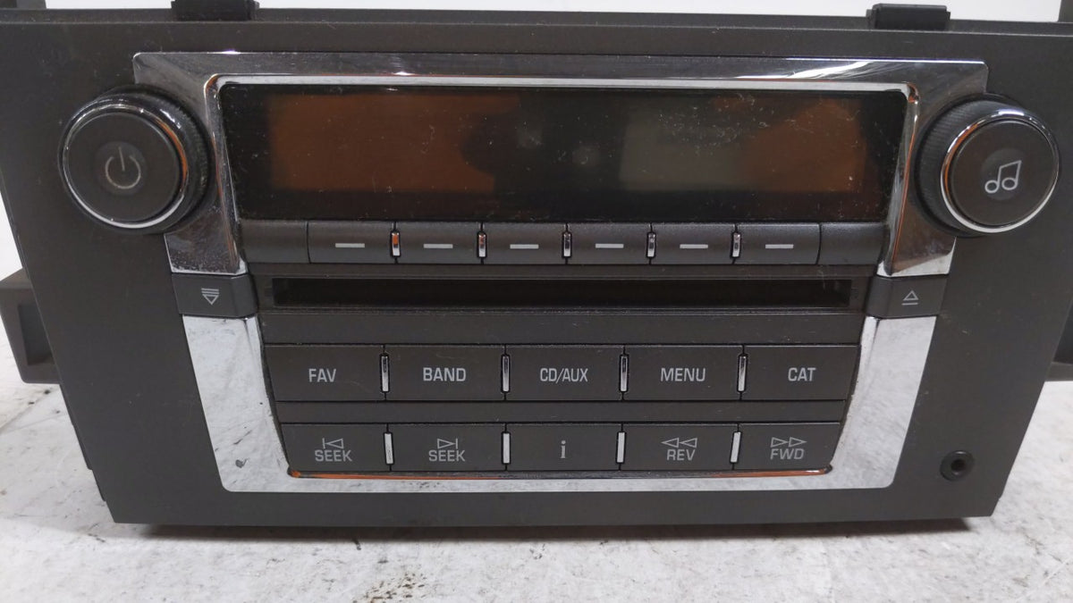 2008-2009 Cadillac Srx Radio AM FM Cd Player Receiver Replacement P/N:25849389 Fits 2008 2009 2010 2011 OEM Used Auto Parts 