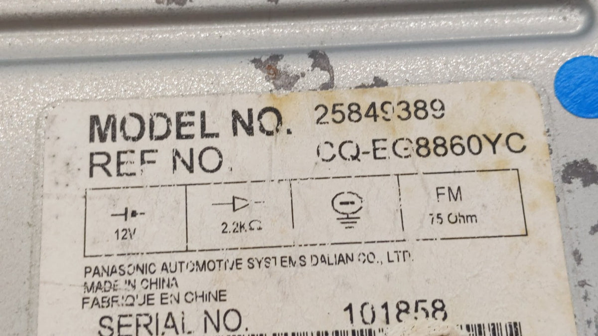 2008-2009 Cadillac Srx Am Fm Cd Player Radio Receiver 256012 - Oemusedautoparts1.com