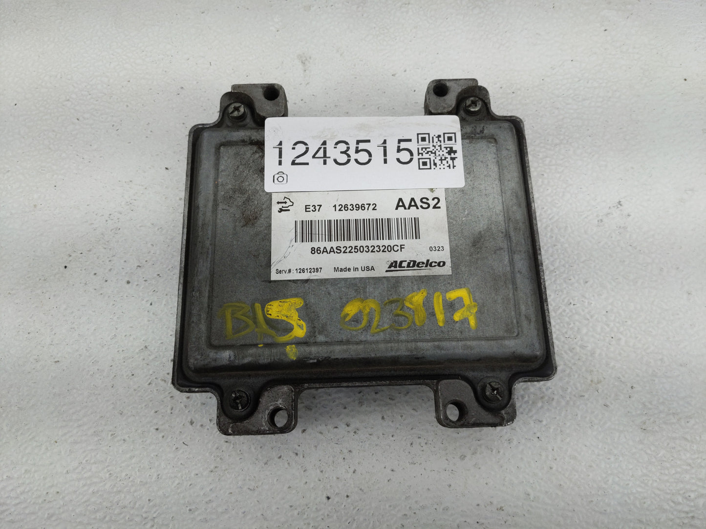 2007-2010 Chevrolet Cobalt PCM Engine Control Computer ECU ECM PCU OEM P/N:12639672 Fits Fits 2007 2008 2009 2010 2011 2012 
