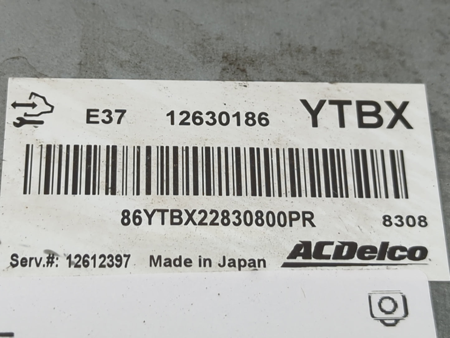 2007-2010 Chevrolet Cobalt PCM Engine Control Computer ECU ECM PCU OEM P/N:12630186 12612397 Fits OEM Used Auto Parts - Oemu