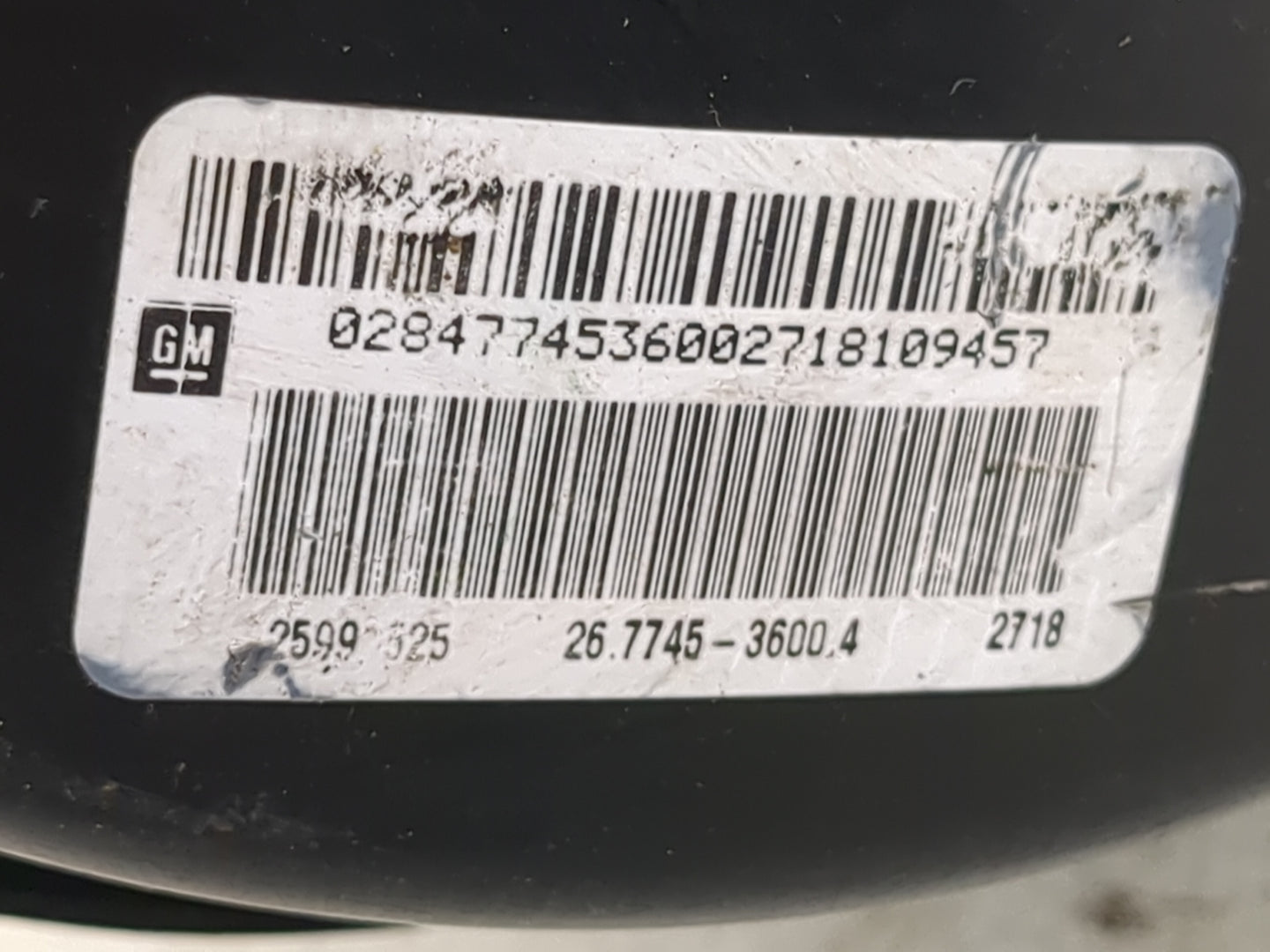 2009-2010 Chevrolet Cobalt Power Brake Booster Oem 1492467 - Oemusedautoparts1.com