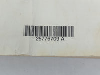 2009 Chevrolet Cobalt Owners Manual Book Guide P/N:25776709 A OEM Used Auto Parts - Oemusedautoparts1.com
