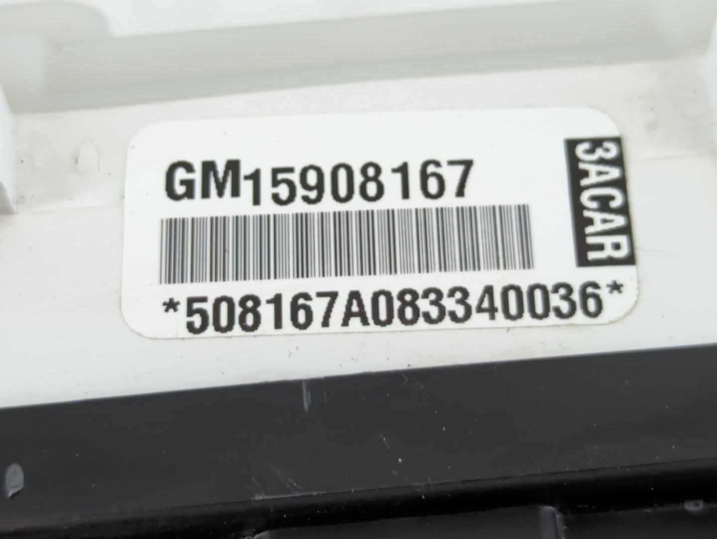 2008-2010 Chevrolet Cobalt Instrument Cluster Speedometer Gauges P/N:15908167 GM 15908167 Fits Fits 2008 2009 2010 OEM Used 