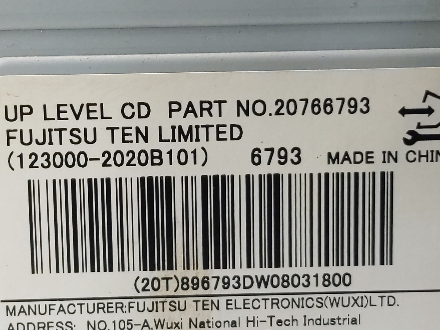 2009 Chevrolet Equinox Radio AM FM Cd Player Receiver Replacement P/N:20766793 Fits OEM Used Auto Parts - Oemusedautoparts1.