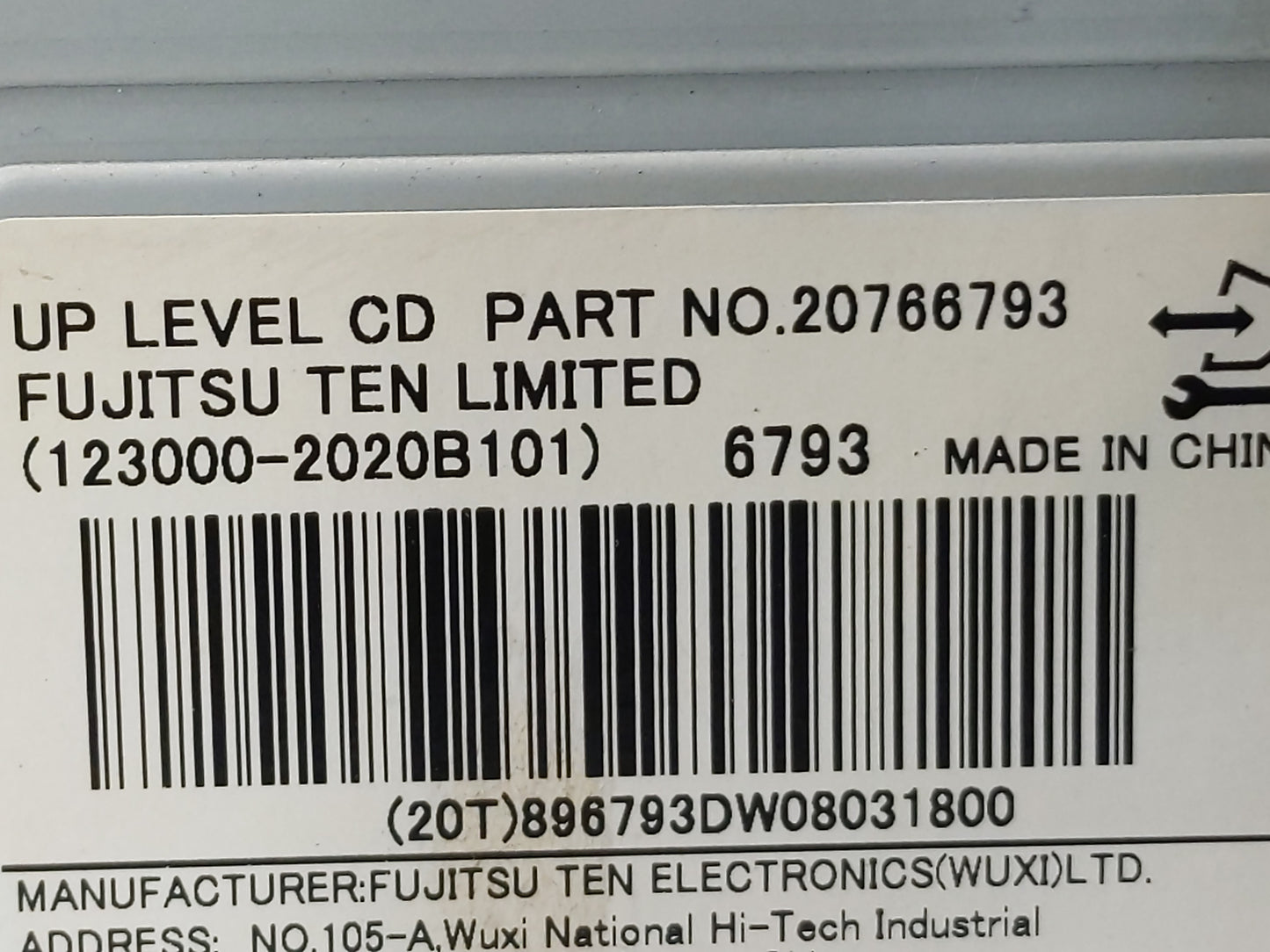 2009 Chevrolet Equinox Radio AM FM Cd Player Receiver Replacement P/N:20766793 Fits OEM Used Auto Parts - Oemusedautoparts1.