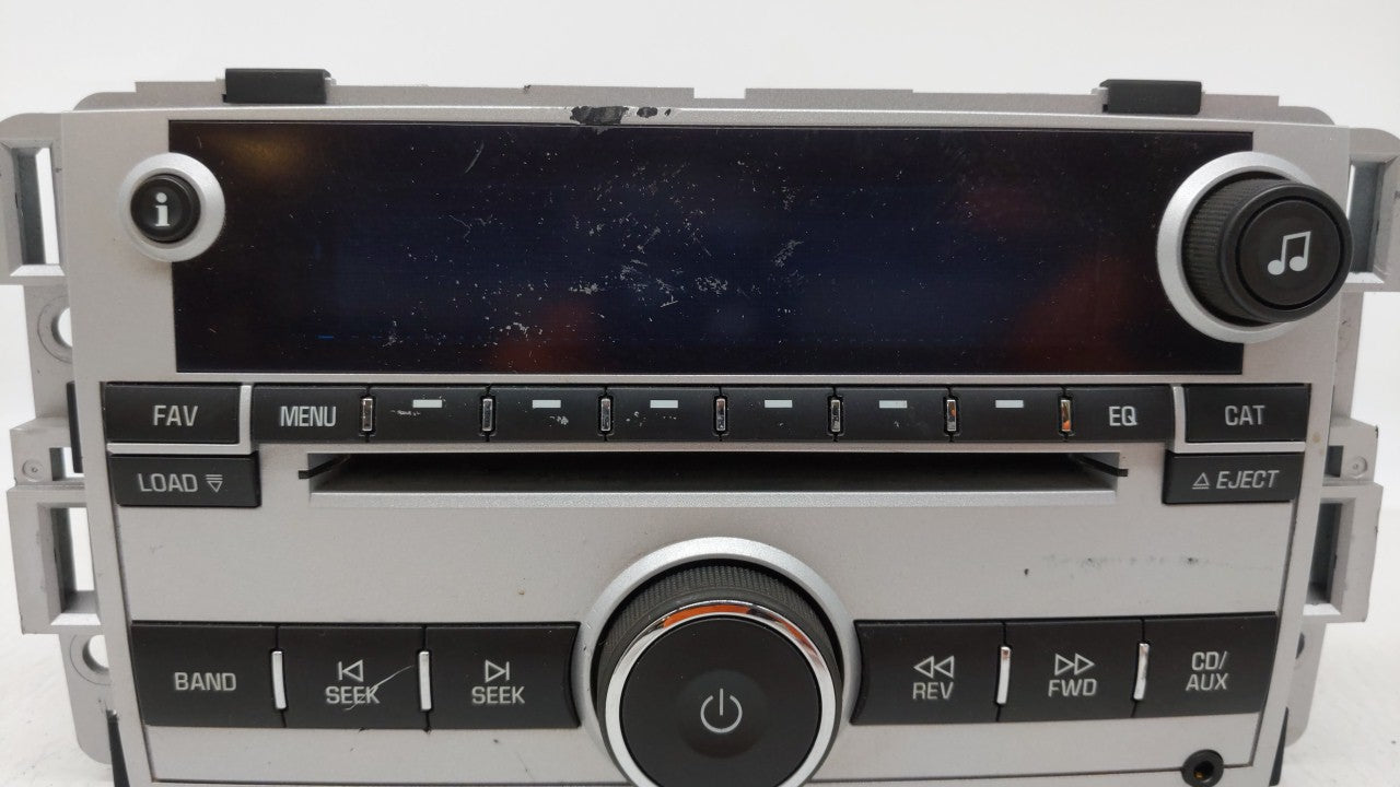 2009 Chevrolet Equinox Radio AM FM Cd Player Receiver Replacement P/N:25994582 Fits OEM Used Auto Parts - Oemusedautoparts1.