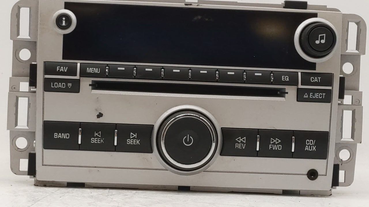 2009 Chevrolet Equinox Radio AM FM Cd Player Receiver Replacement P/N:25994582 Fits OEM Used Auto Parts - Oemusedautoparts1.