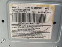 2009 Chevrolet Equinox Radio AM FM Cd Player Receiver Replacement P/N:25957001 Fits OEM Used Auto Parts - Oemusedautoparts1.