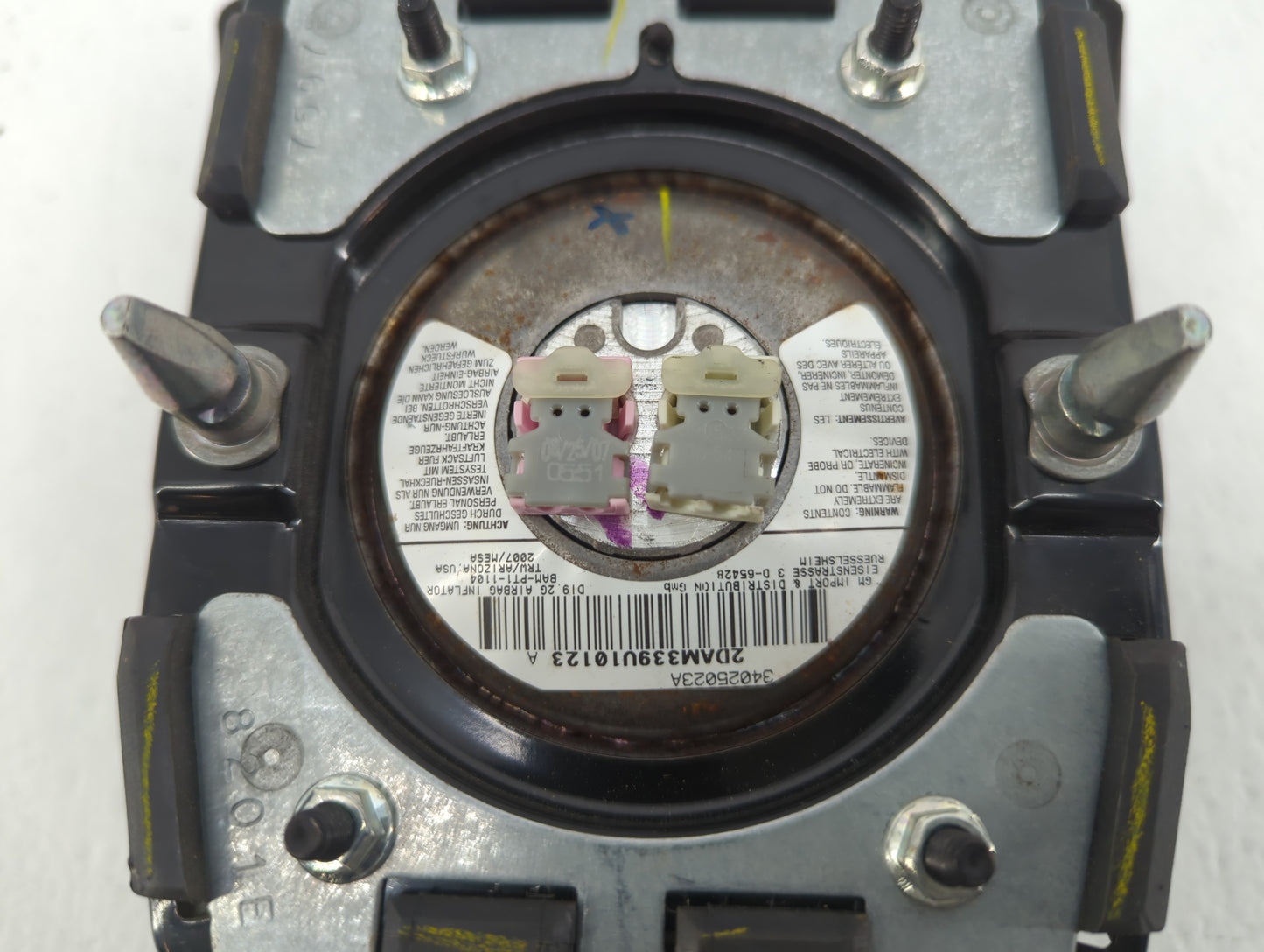 2007-2009 Chevrolet Equinox Air Bag Driver Left Steering Wheel Mounted P/N:BAM-PT1-1104~181511942LKQ BAM-PT1-1104 Fits OEM U