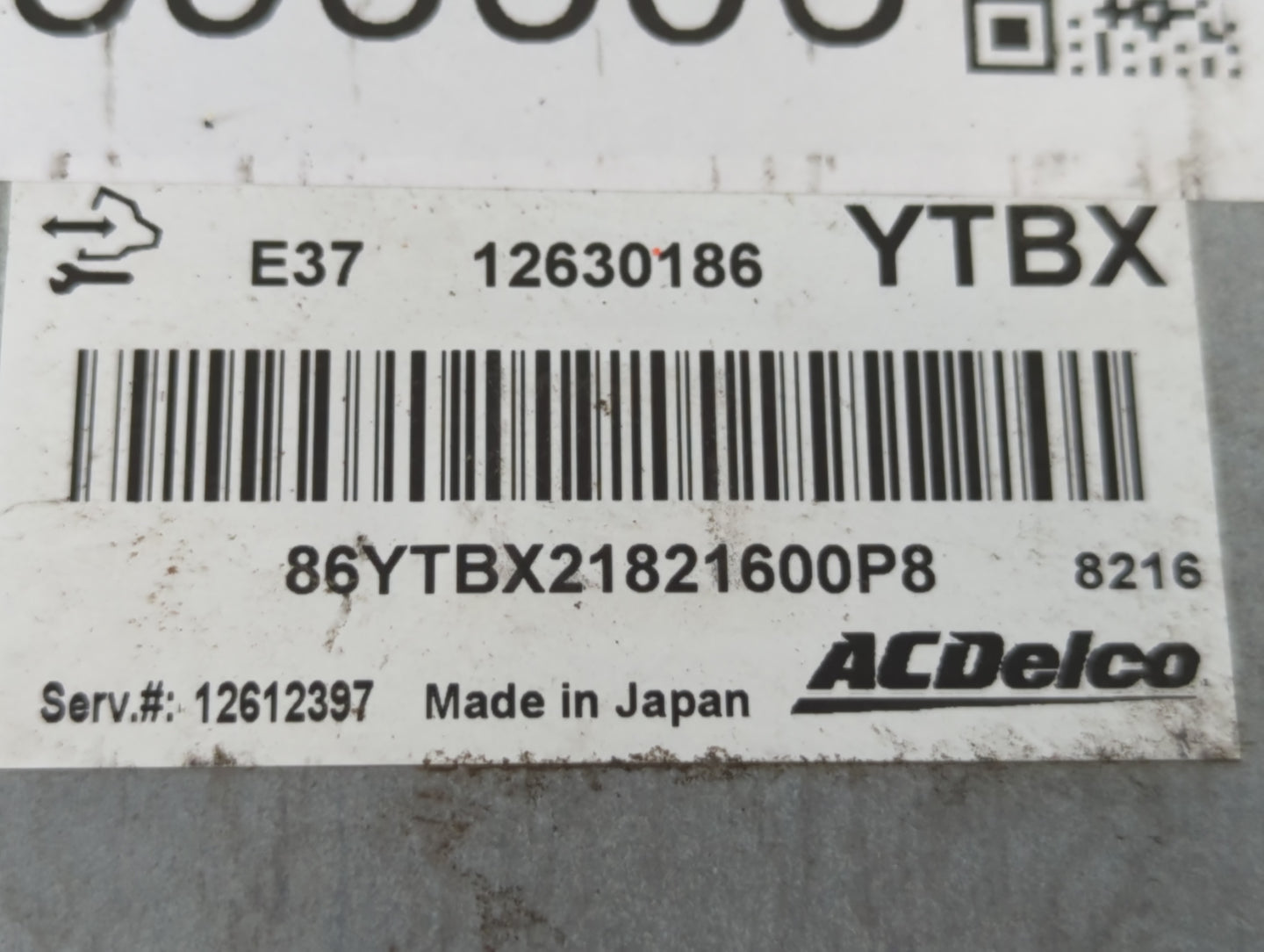 2007-2011 Chevrolet Hhr PCM Engine Control Computer ECU ECM PCU OEM P/N:12630186 E37 12630186 Fits OEM Used Auto Parts - Oem