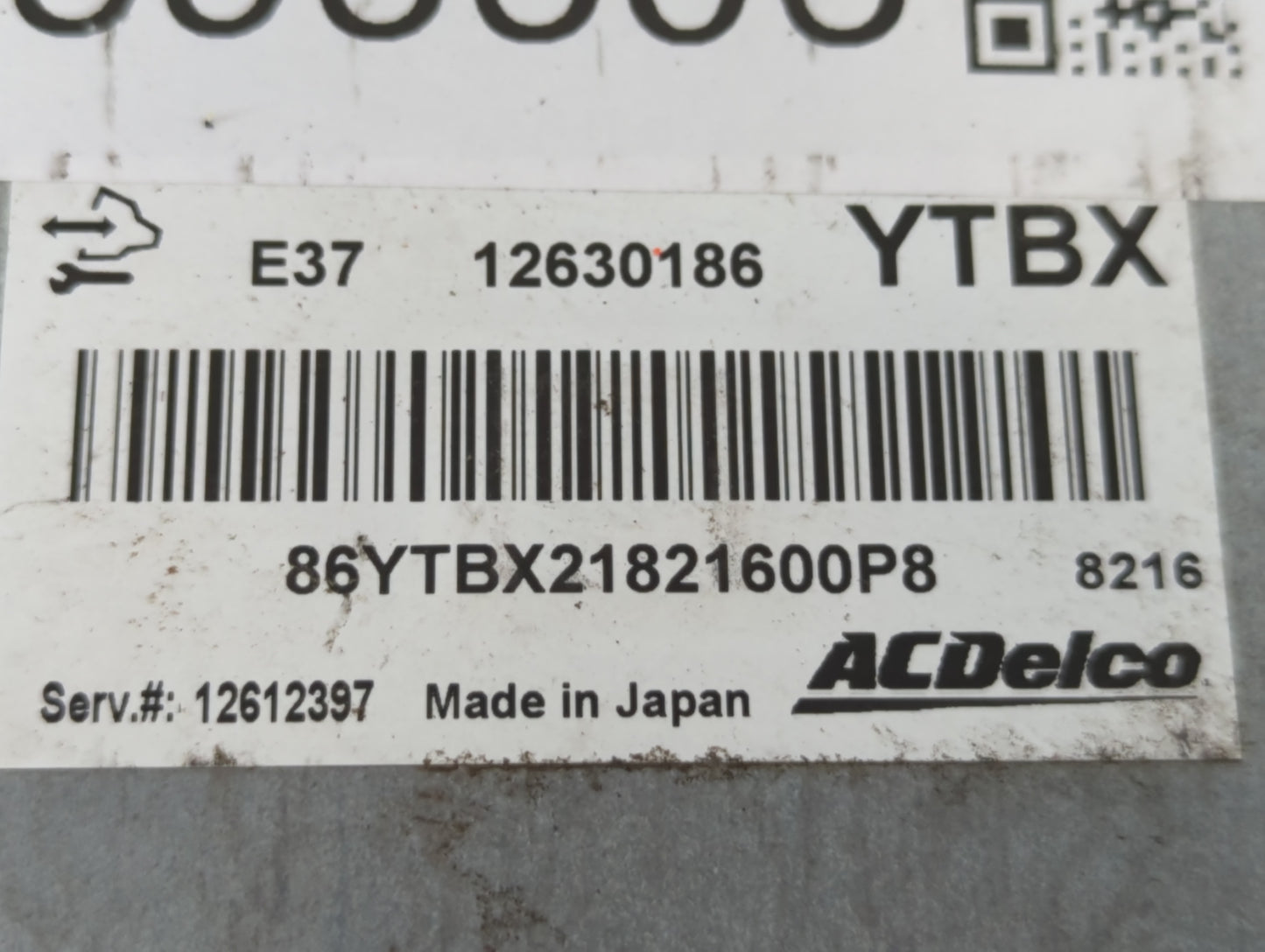 2007-2011 Chevrolet Hhr PCM Engine Control Computer ECU ECM PCU OEM P/N:12630186 E37 12630186 Fits OEM Used Auto Parts - Oem