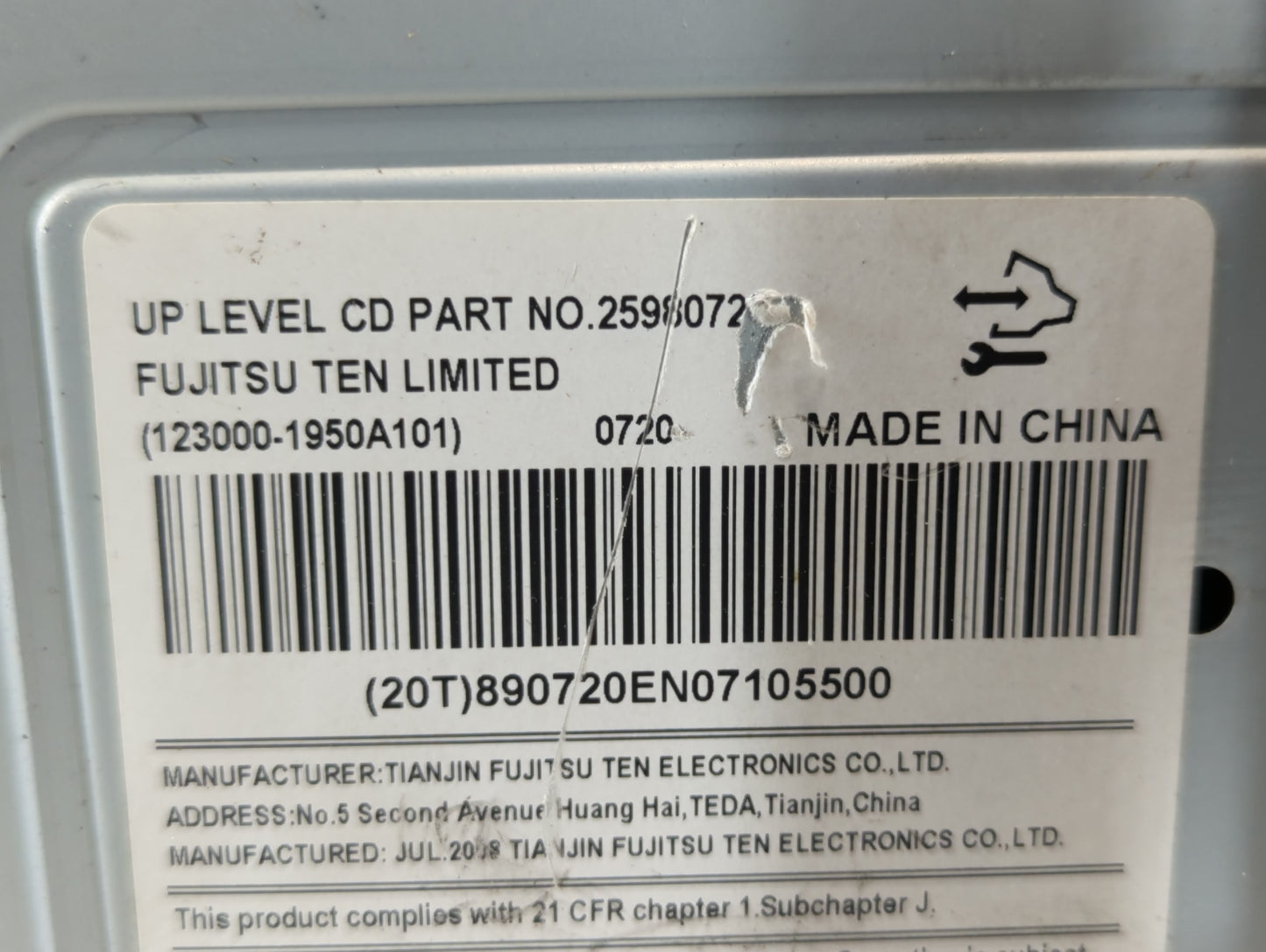 2009 Chevrolet Impala Radio AM FM Cd Player Receiver Replacement P/N:2598072 Fits OEM Used Auto Parts - Oemusedautoparts1.co