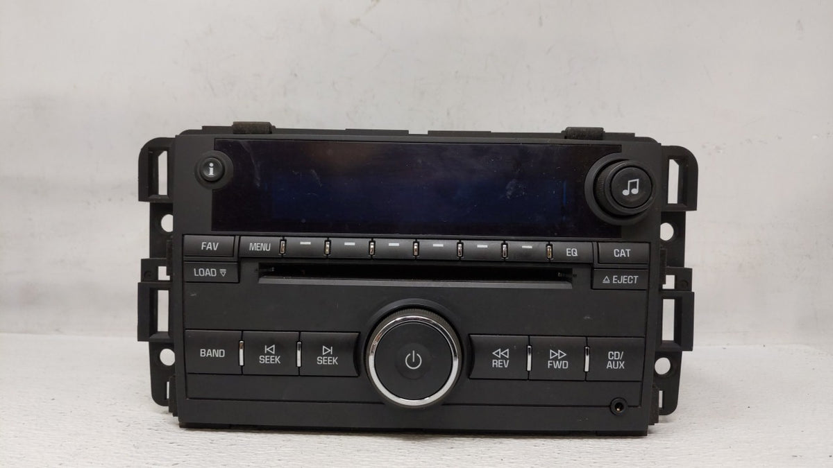 2009 Chevrolet Impala Radio AM FM Cd Player Receiver Replacement P/N:20756284 20756284 OEM Used Auto Parts - Oemusedautopart