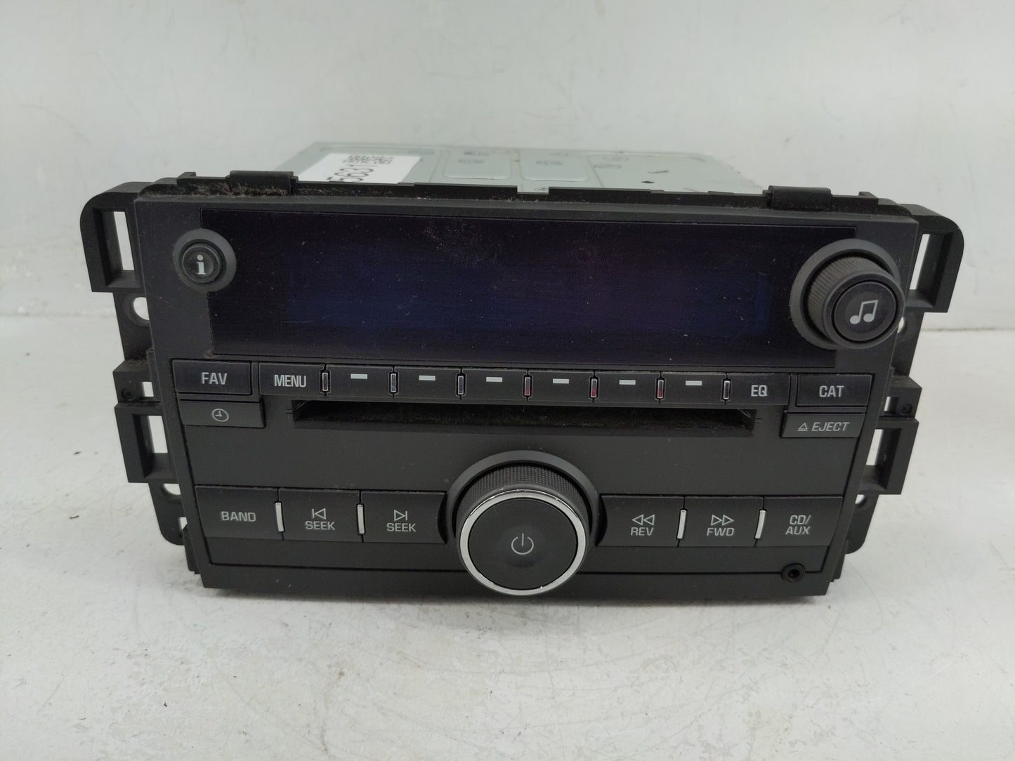 2009-2010 Chevrolet Impala Radio AM FM Cd Player Receiver Replacement P/N:20756285 Fits Fits 2009 2010 OEM Used Auto Parts -