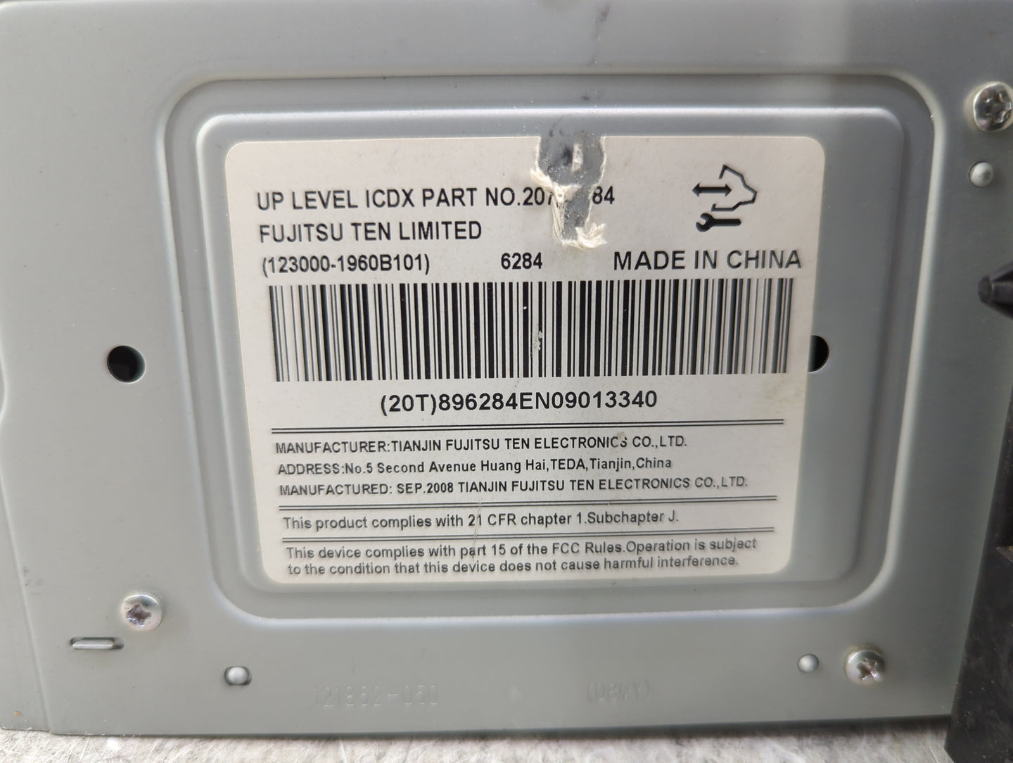 2009 Chevrolet Impala Radio AM FM Cd Player Receiver Replacement P/N:20756284 123000-1960B101, 121862-0510A70 Fits OEM Used 