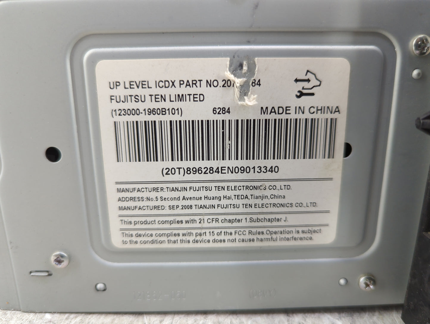 2009 Chevrolet Impala Radio AM FM Cd Player Receiver Replacement P/N:20756284 123000-1960B101, 121862-0510A70 Fits OEM Used 