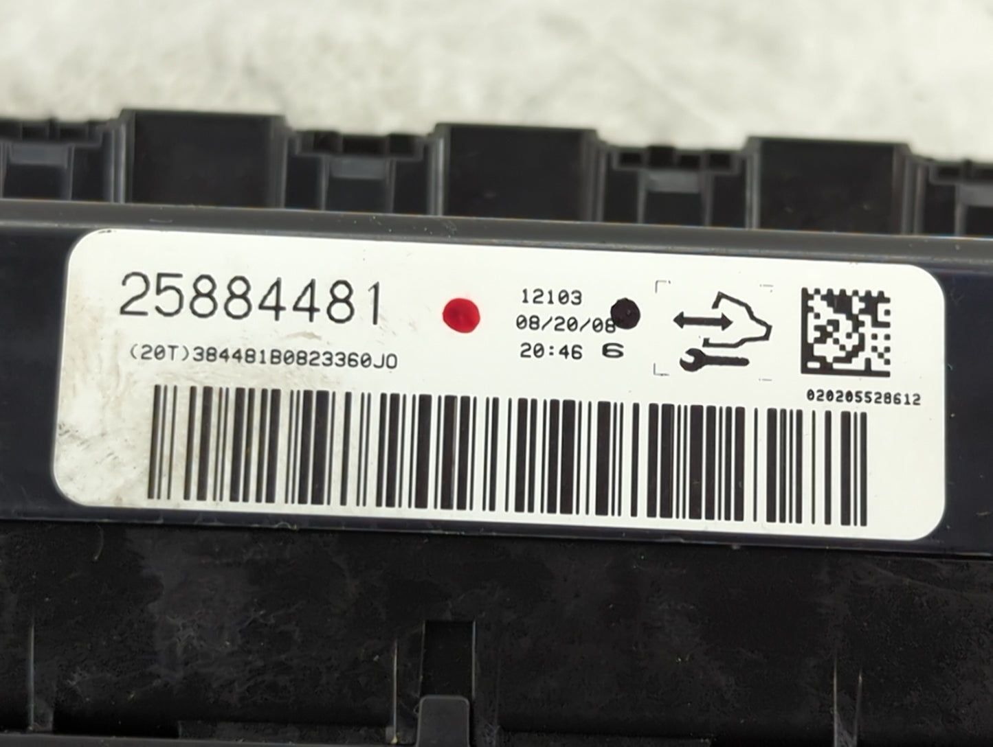 2006-2011 Chevrolet Impala Climate Control Module Temperature AC/Heater Replacement P/N:25884481 Fits OEM Used Auto Parts - 