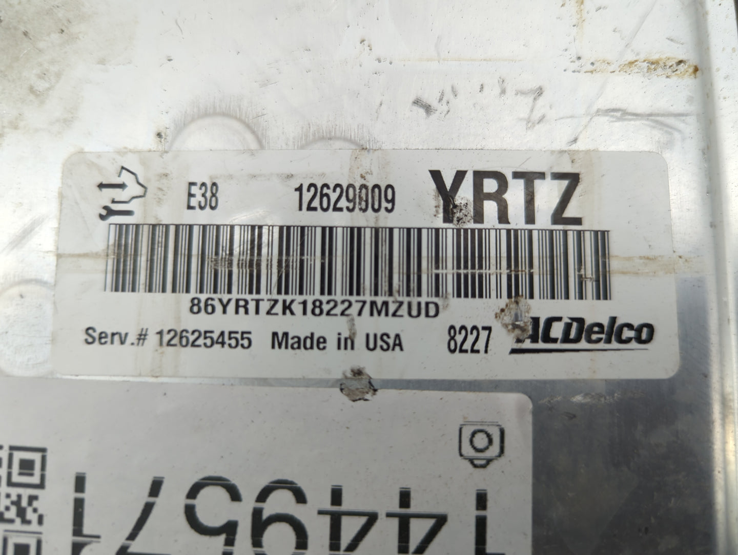 2009 Chevrolet Impala PCM Engine Control Computer ECU ECM PCU OEM P/N:12629009 Fits Fits 2010 OEM Used Auto Parts - Oemuseda