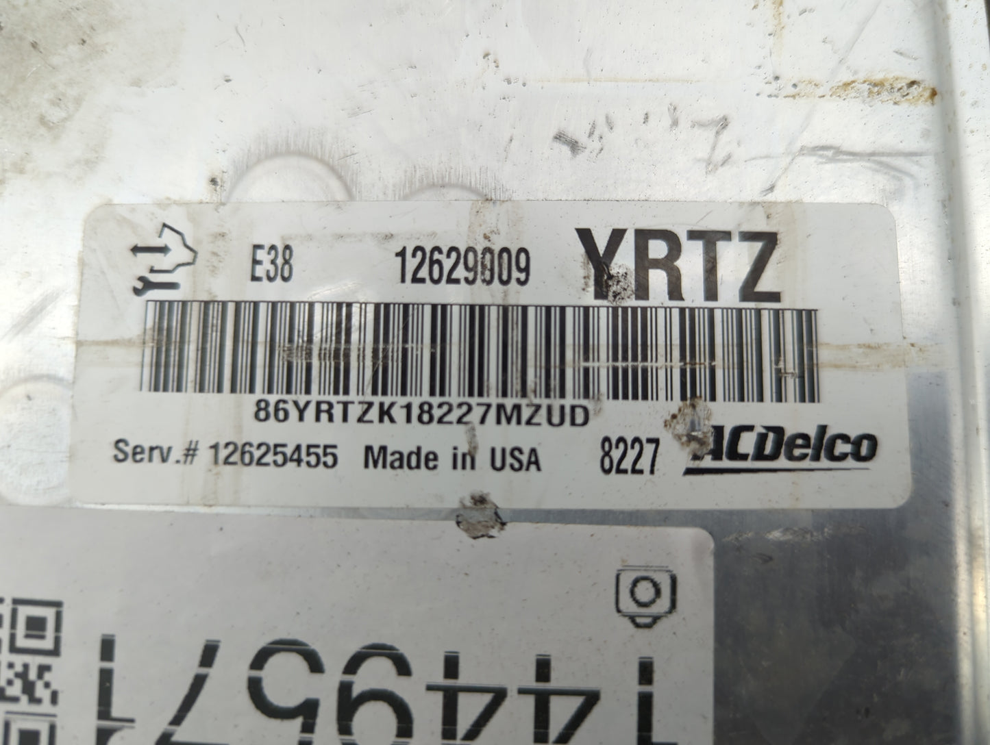 2009 Chevrolet Impala PCM Engine Control Computer ECU ECM PCU OEM P/N:12629009 Fits Fits 2010 OEM Used Auto Parts - Oemuseda