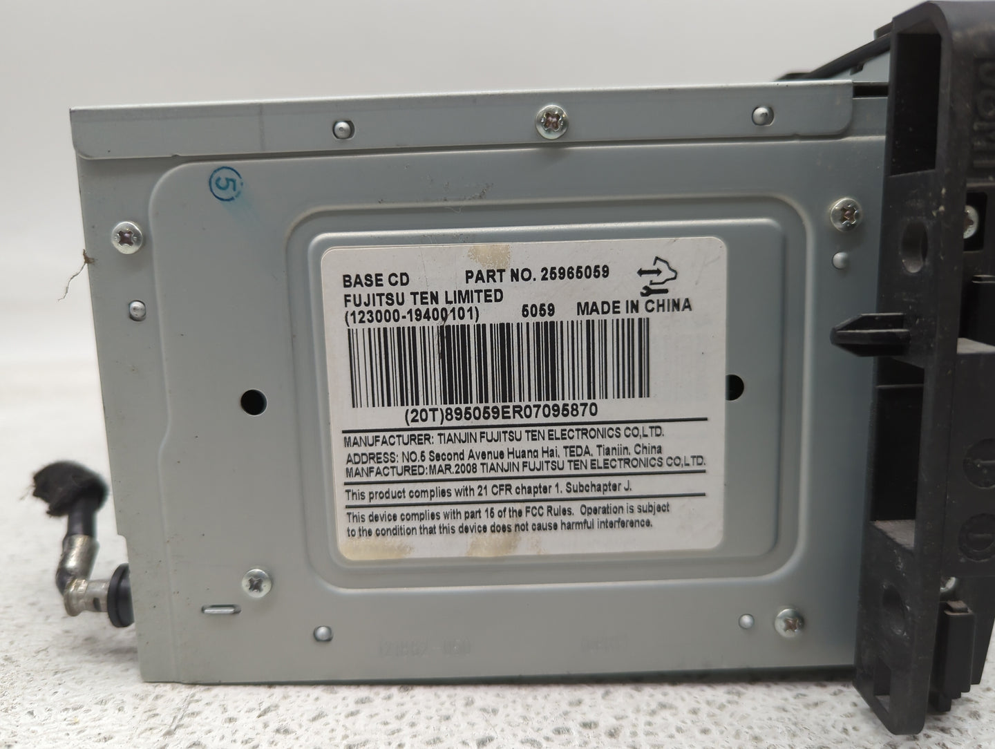 2009 Chevrolet Impala Radio AM FM Cd Player Receiver Replacement P/N:25965059 Fits OEM Used Auto Parts - Oemusedautoparts1.c