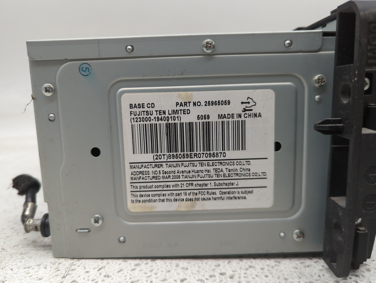 2009 Chevrolet Impala Radio AM FM Cd Player Receiver Replacement P/N:25965059 Fits OEM Used Auto Parts - Oemusedautoparts1.c