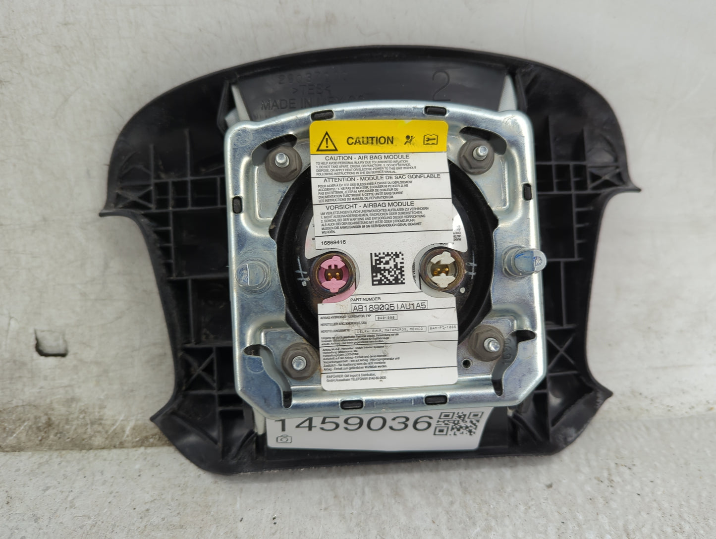 2009 Chevrolet Impala Air Bag Driver Left Steering Wheel Mounted Black - Oemusedautoparts1.com