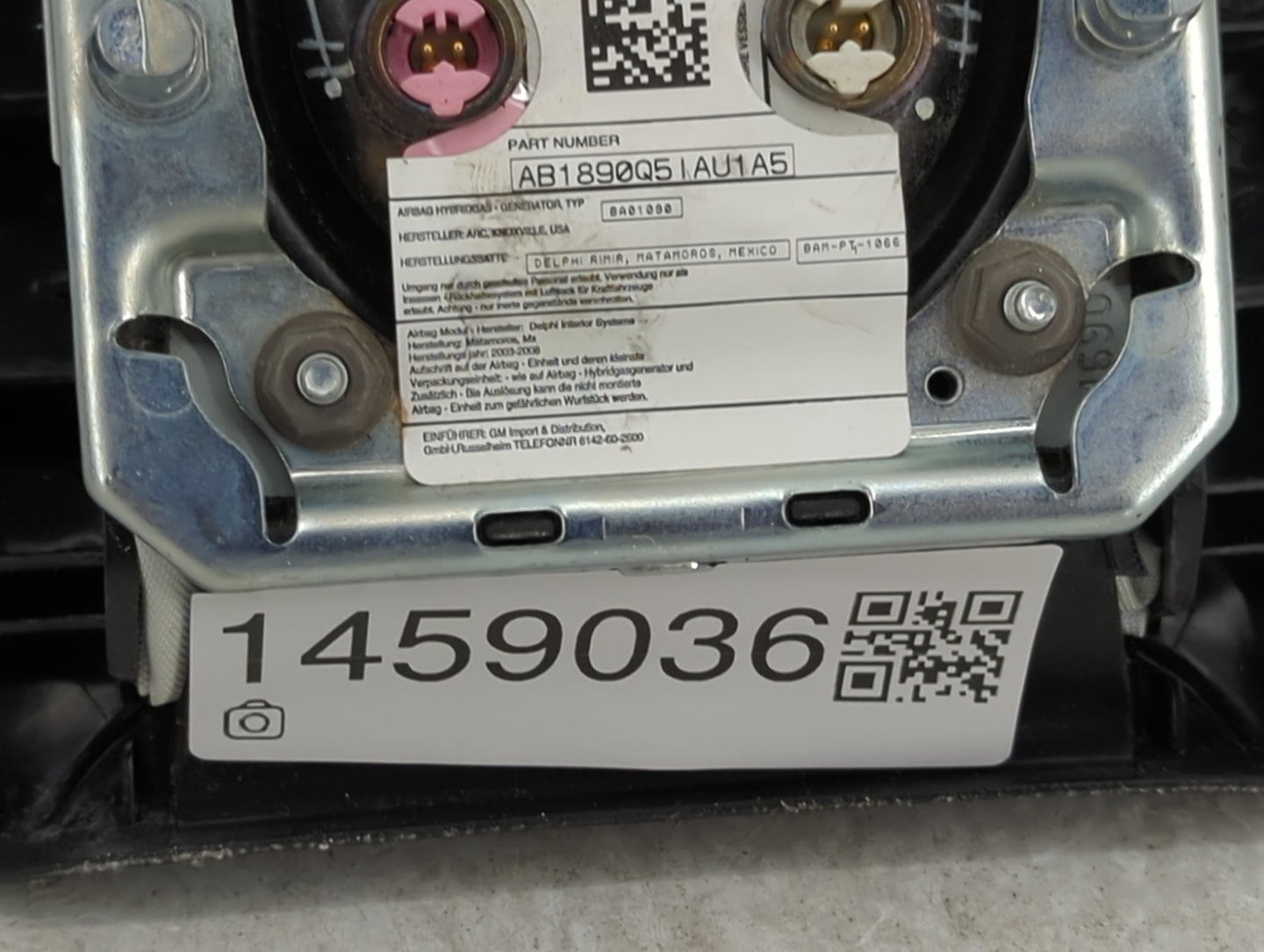 2009 Chevrolet Impala Air Bag Driver Left Steering Wheel Mounted Black - Oemusedautoparts1.com